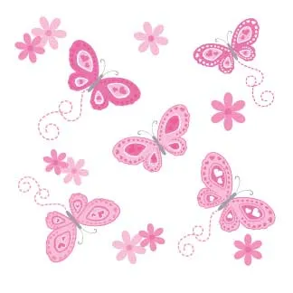 Jewelry Armoire - Pink Butterflies