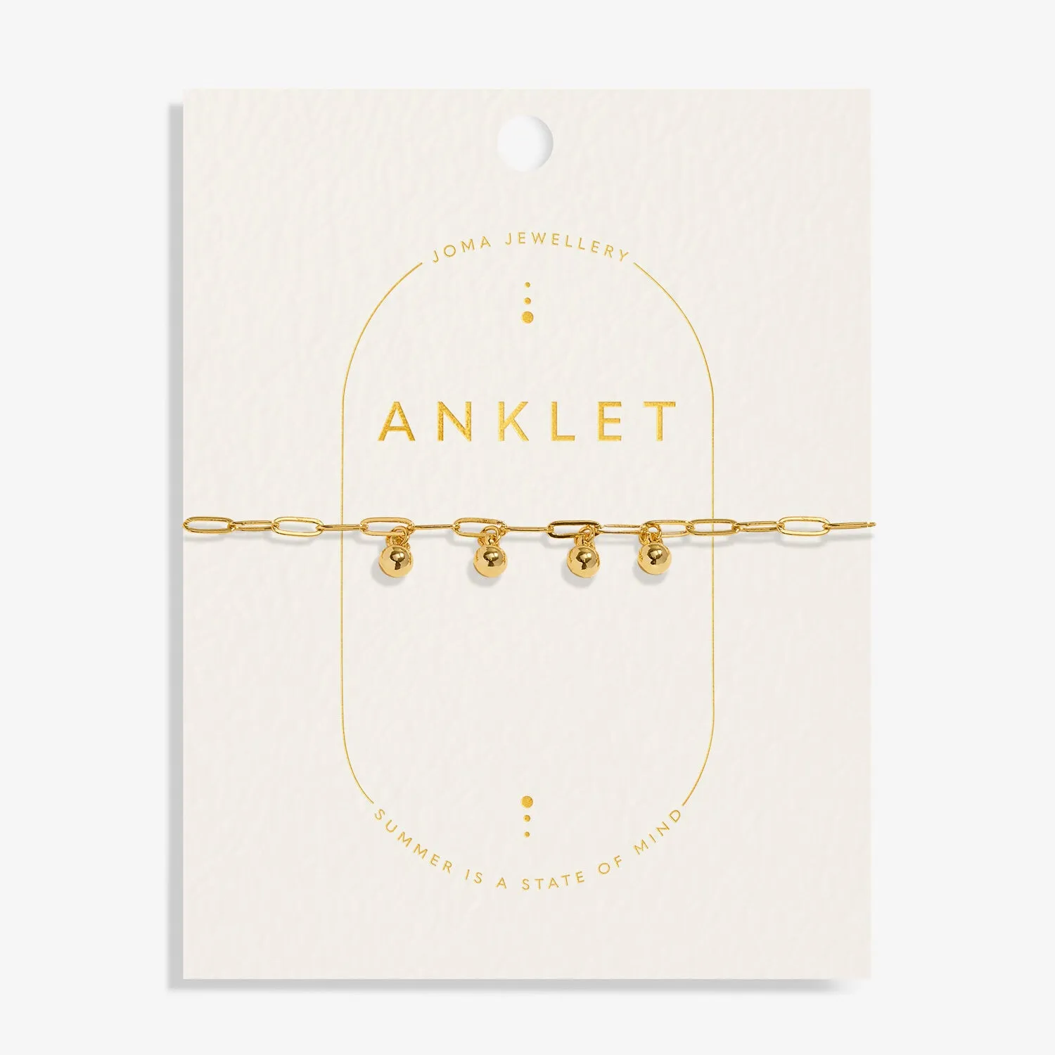 Joma Jewellery - ANKLET | CHARMS | Gold Plated Anklet