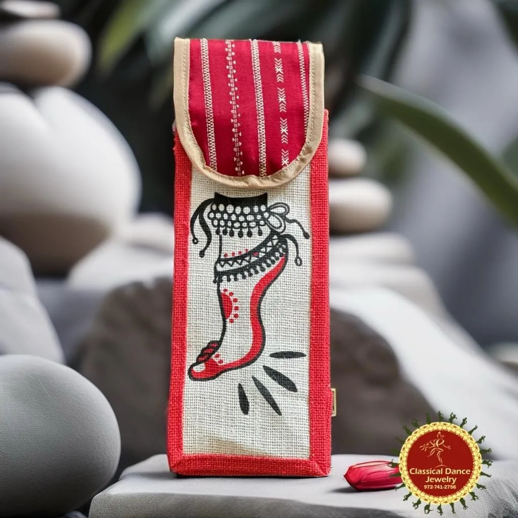 JUTE BAG for Salangai Ghungroo Anklets Bells Payal Dance | Return Gifts | Teacher Gifts | Classical Dance Jewelry