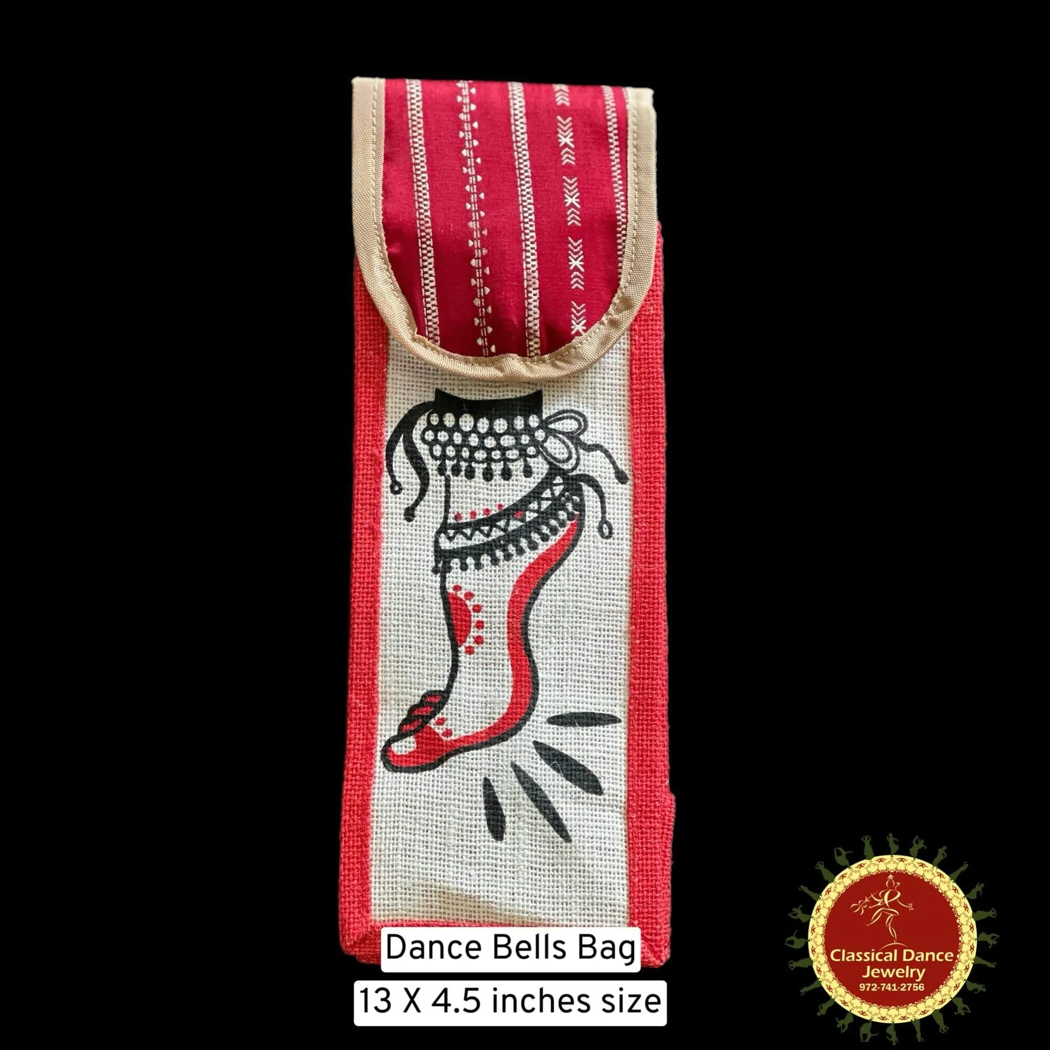 JUTE BAG for Salangai Ghungroo Anklets Bells Payal Dance | Return Gifts | Teacher Gifts | Classical Dance Jewelry