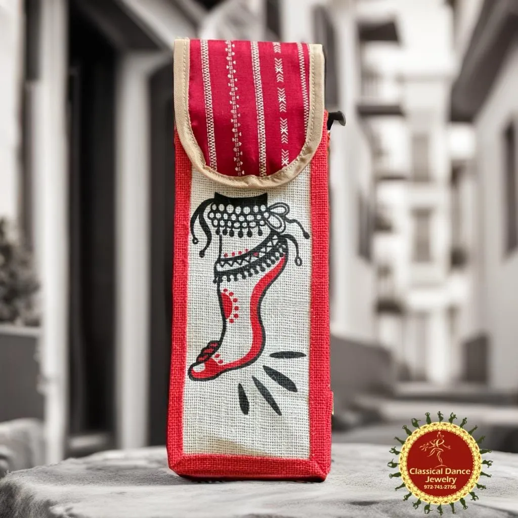JUTE BAG for Salangai Ghungroo Anklets Bells Payal Dance | Return Gifts | Teacher Gifts | Classical Dance Jewelry