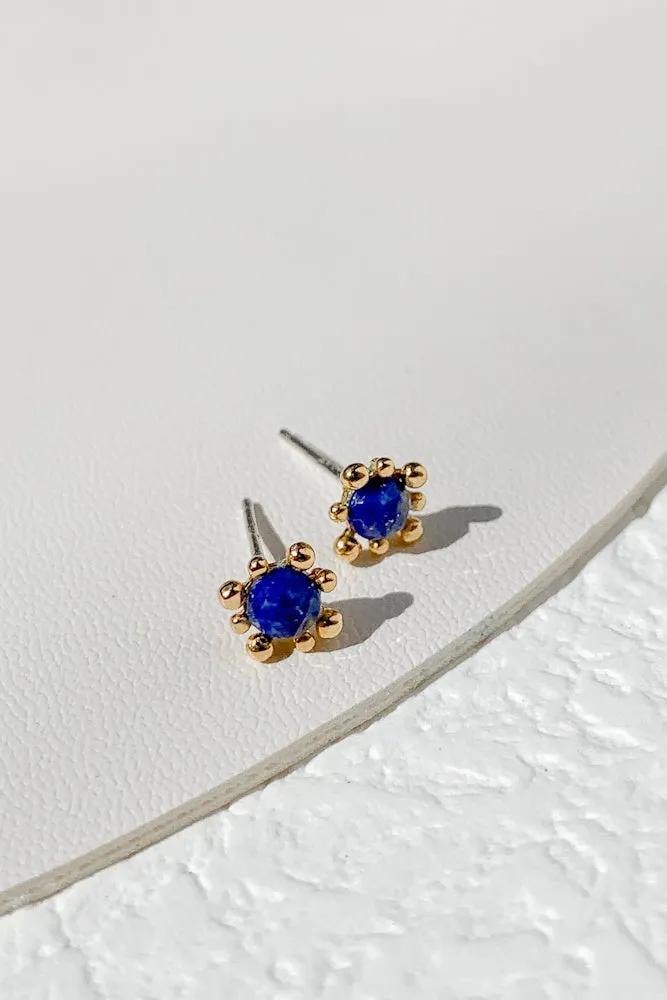 Karine Gemstone Ear Studs