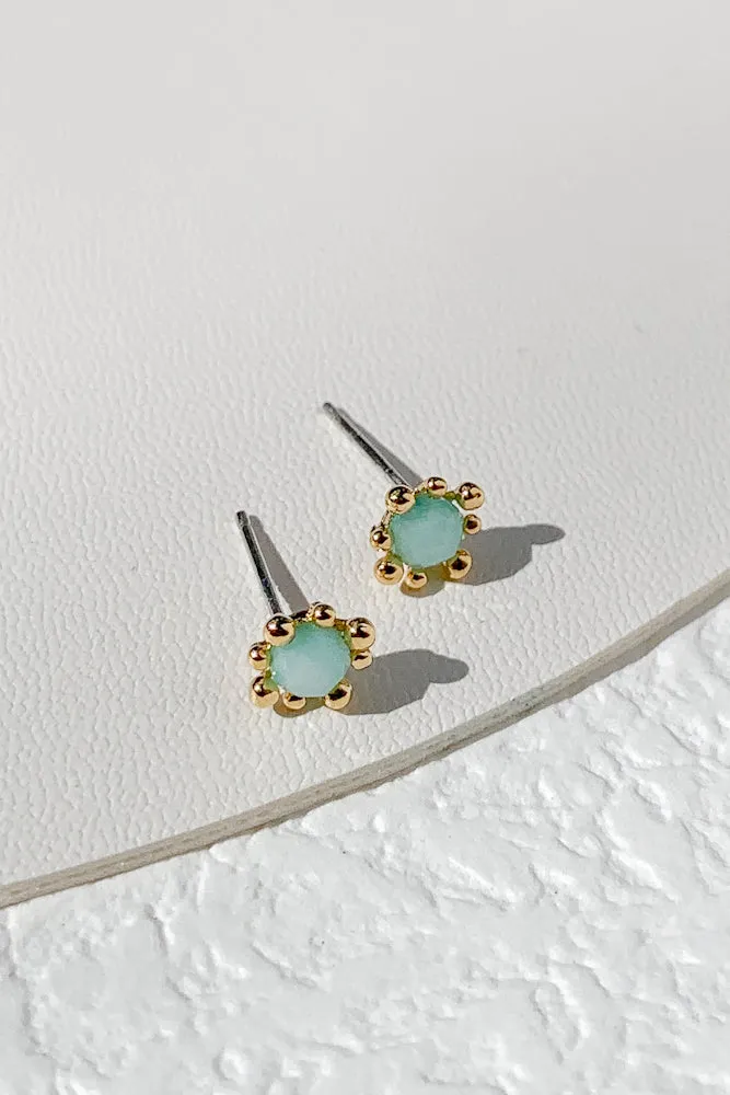 Karine Gemstone Ear Studs