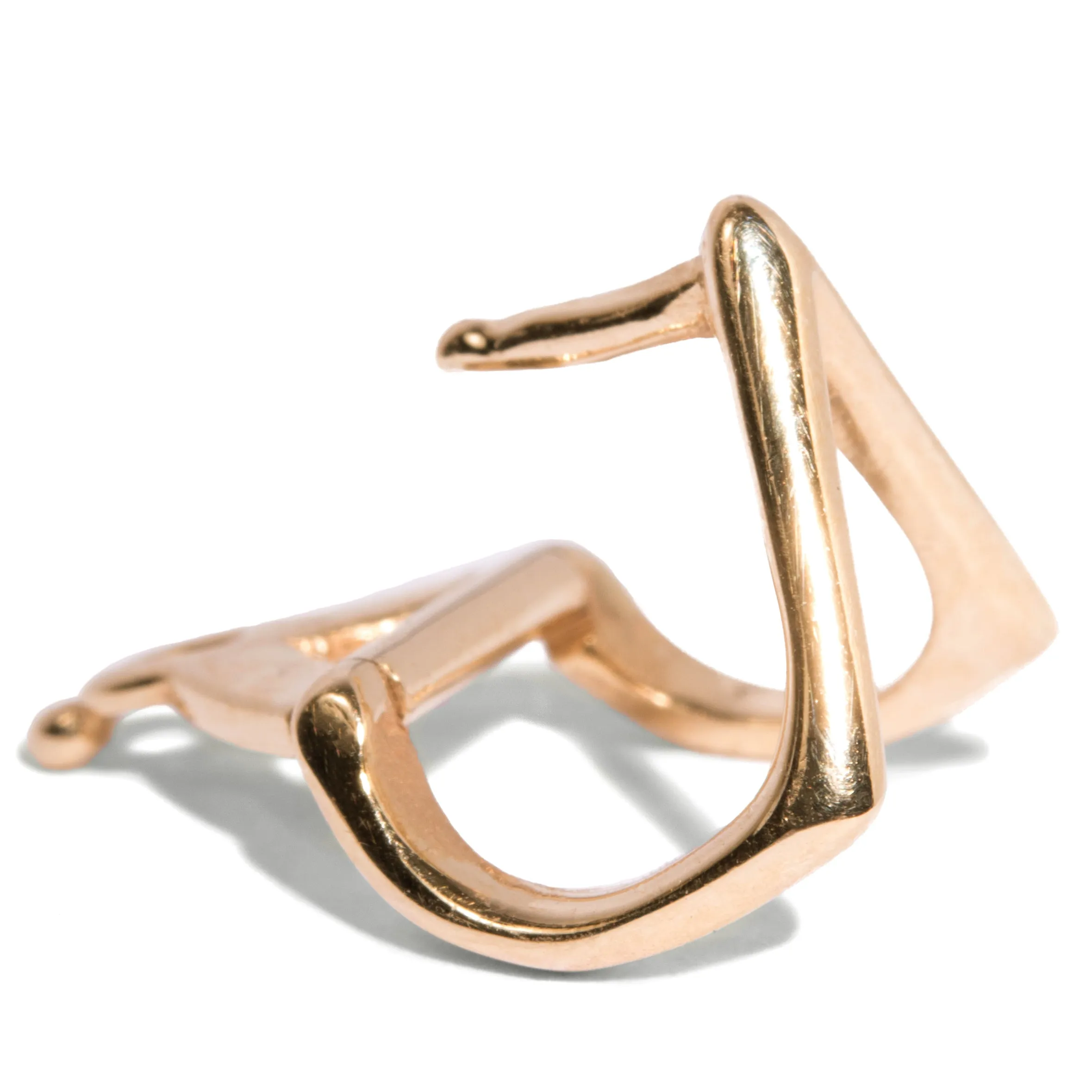 Knife Edge Triangle Ear Cuff Single Earring