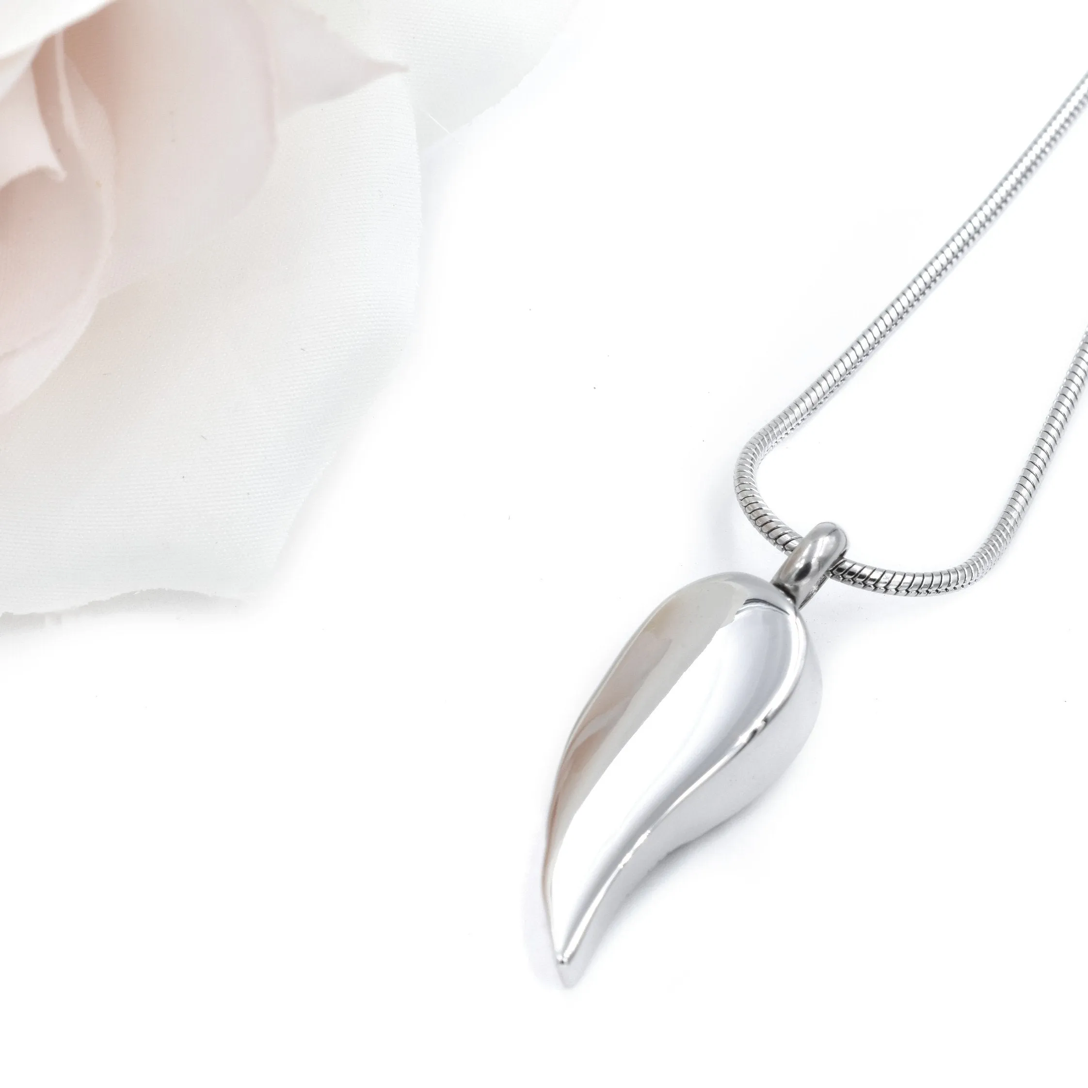 Large Angel Wing Cremation Jewelry