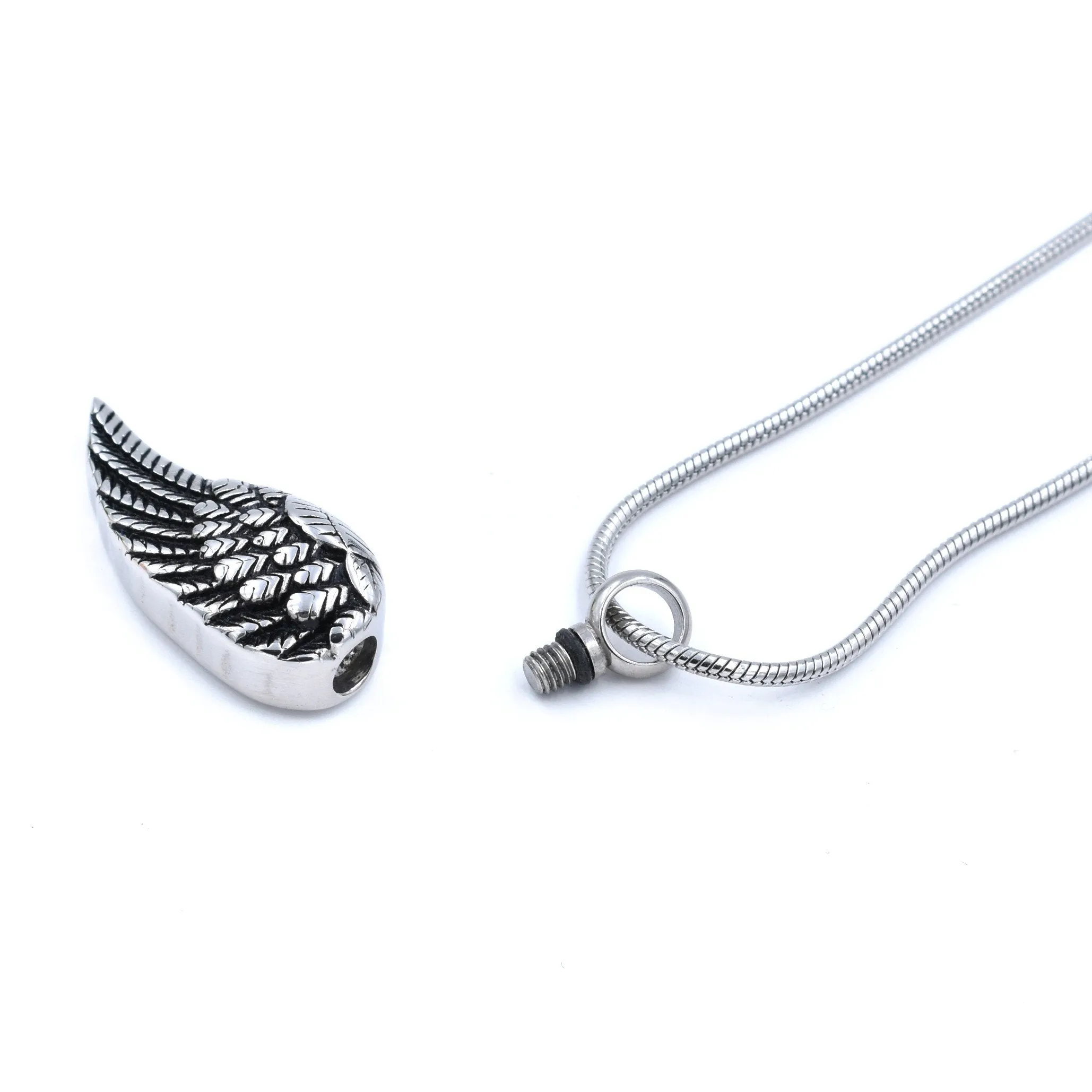 Large Angel Wing Cremation Jewelry