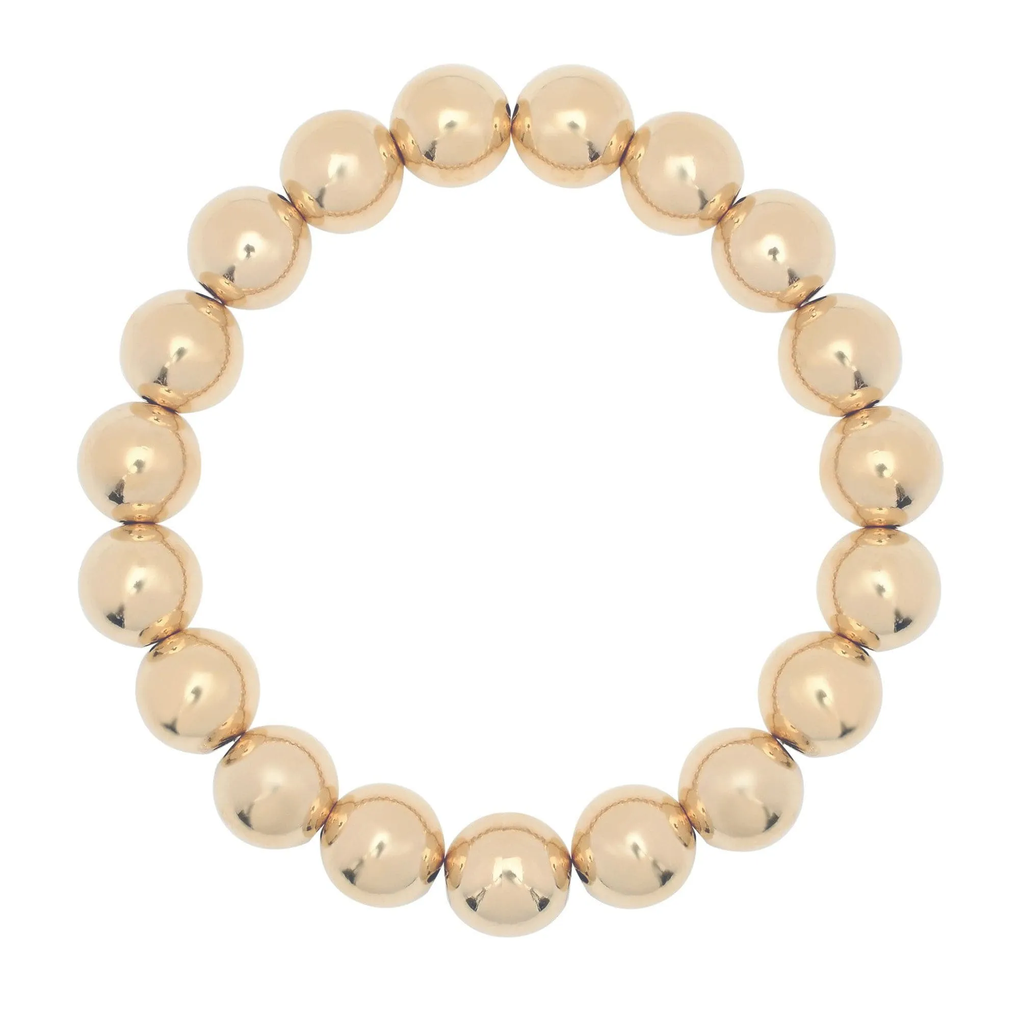 Large Gold Ball Bracelet