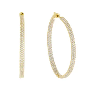 Large Pavé Hoop Earring