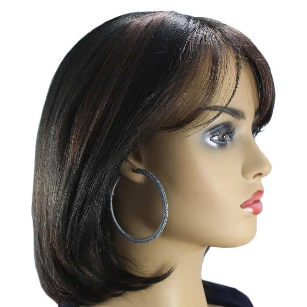 Large Pewter Gray Crochet Hoop Pierced Earring - STXE30