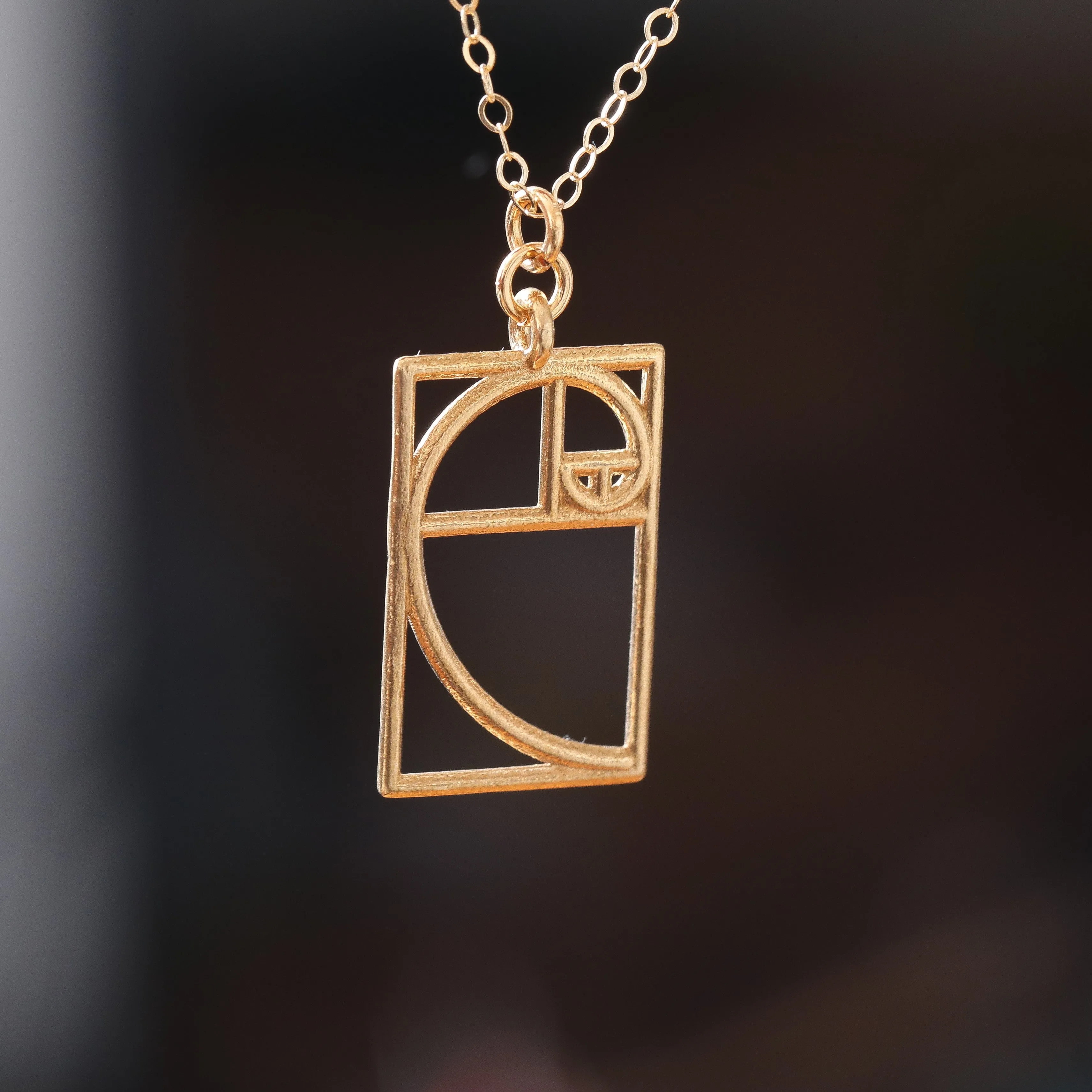 Larger Golden Ratio Necklace (Metal)