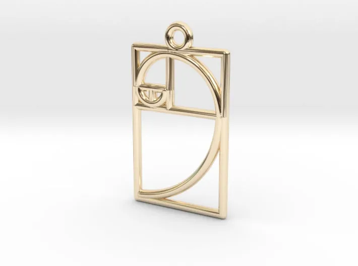 Larger Golden Ratio Necklace (Metal)