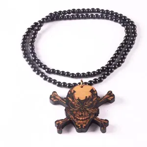 Laser Engraved Skull Pendant