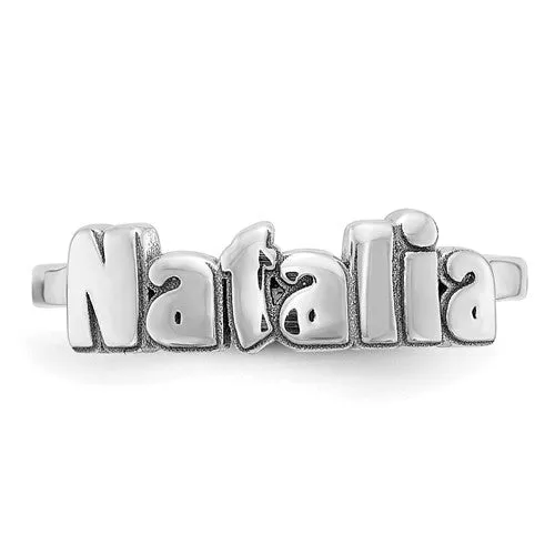 Laser Polished Name Ring XNR73