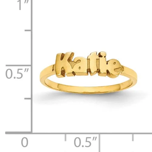 Laser Polished Name Ring XNR73