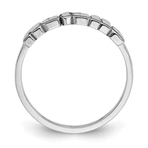 Laser Polished Name Ring XNR73