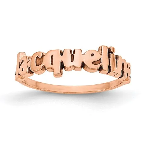 Laser Polished Name Ring XNR73