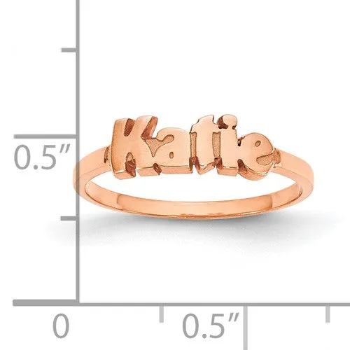 Laser Polished Name Ring XNR73