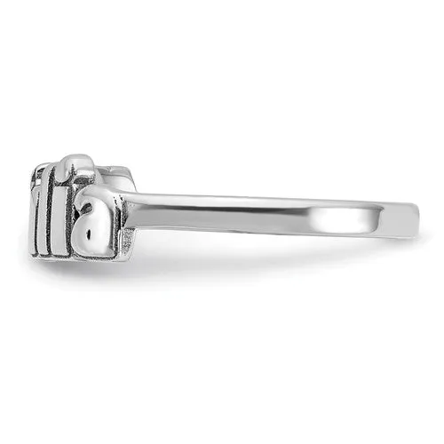 Laser Polished Name Ring XNR73