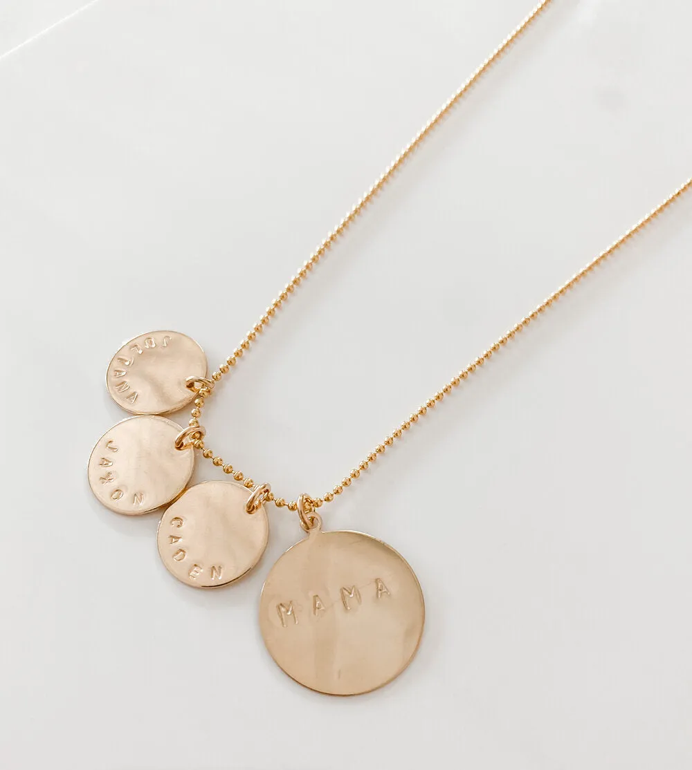 LAYERED DANI DISCS NECKLACE