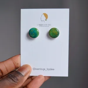 Leaves that are Green Statement Earrings