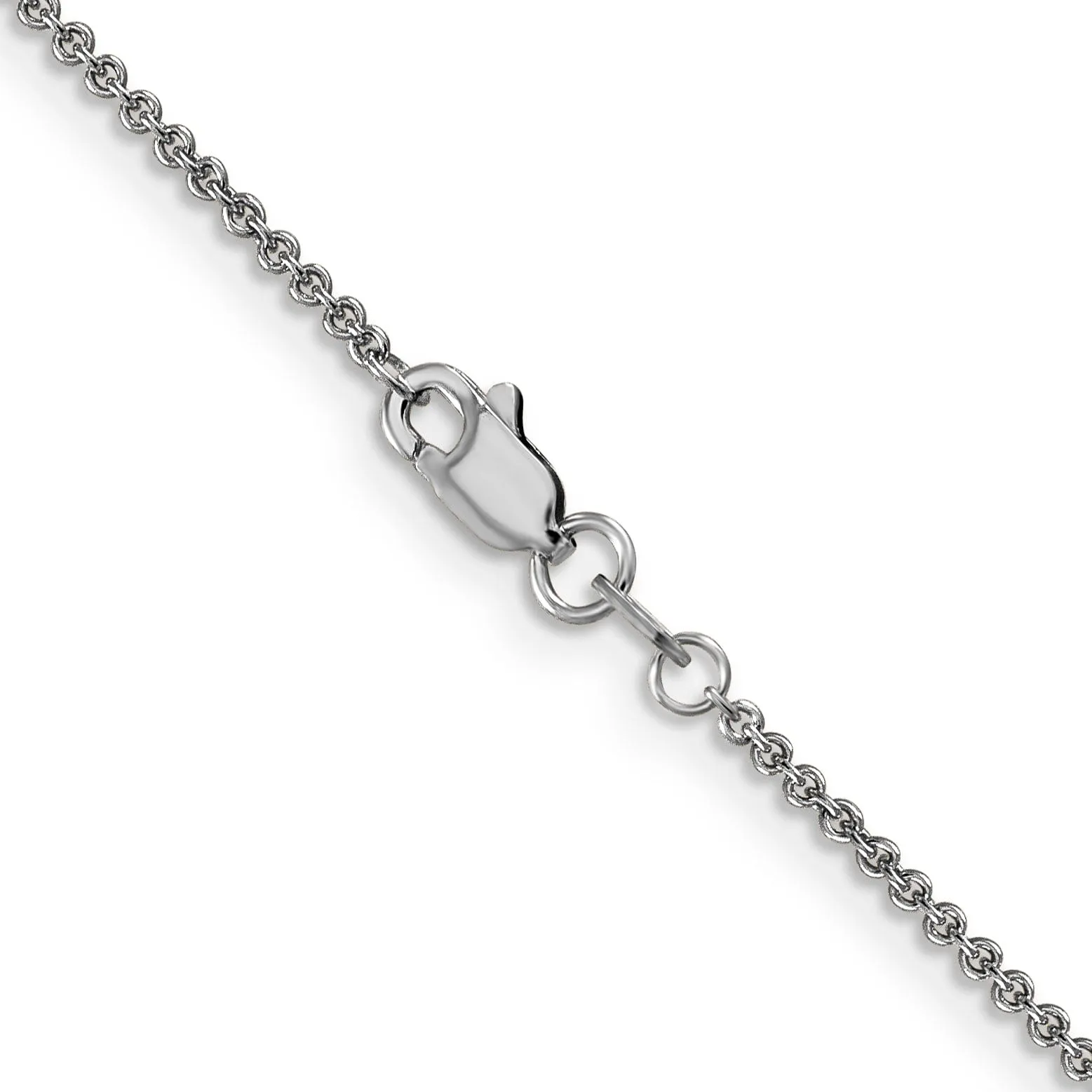 Leslie 14K White Gold 1.6 mm Round Cable Chain