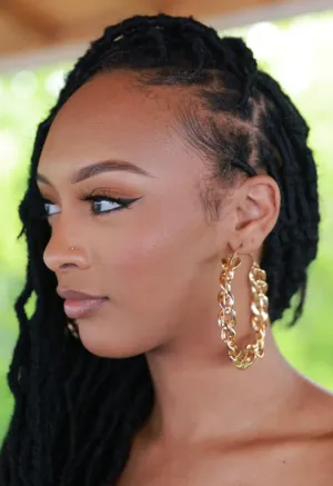 Let's Link Hoop Earrings