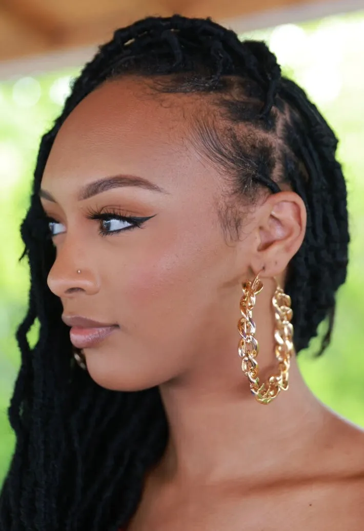 Let's Link Hoop Earrings