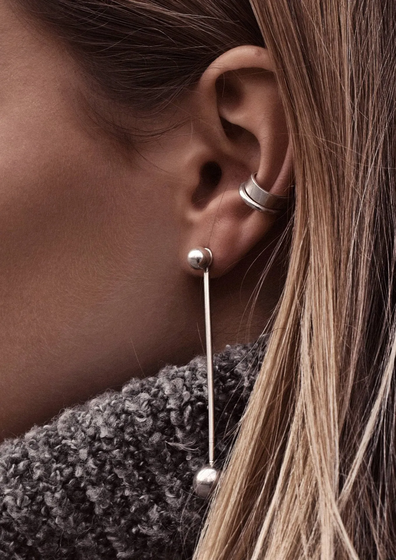 Line Ear Cuff Silver