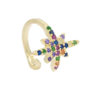 Long Starburst Ear Cuff