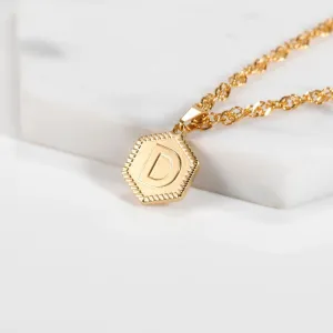 Luxury English Letter Pendant Necklace Women Anniverssary Jewelry
