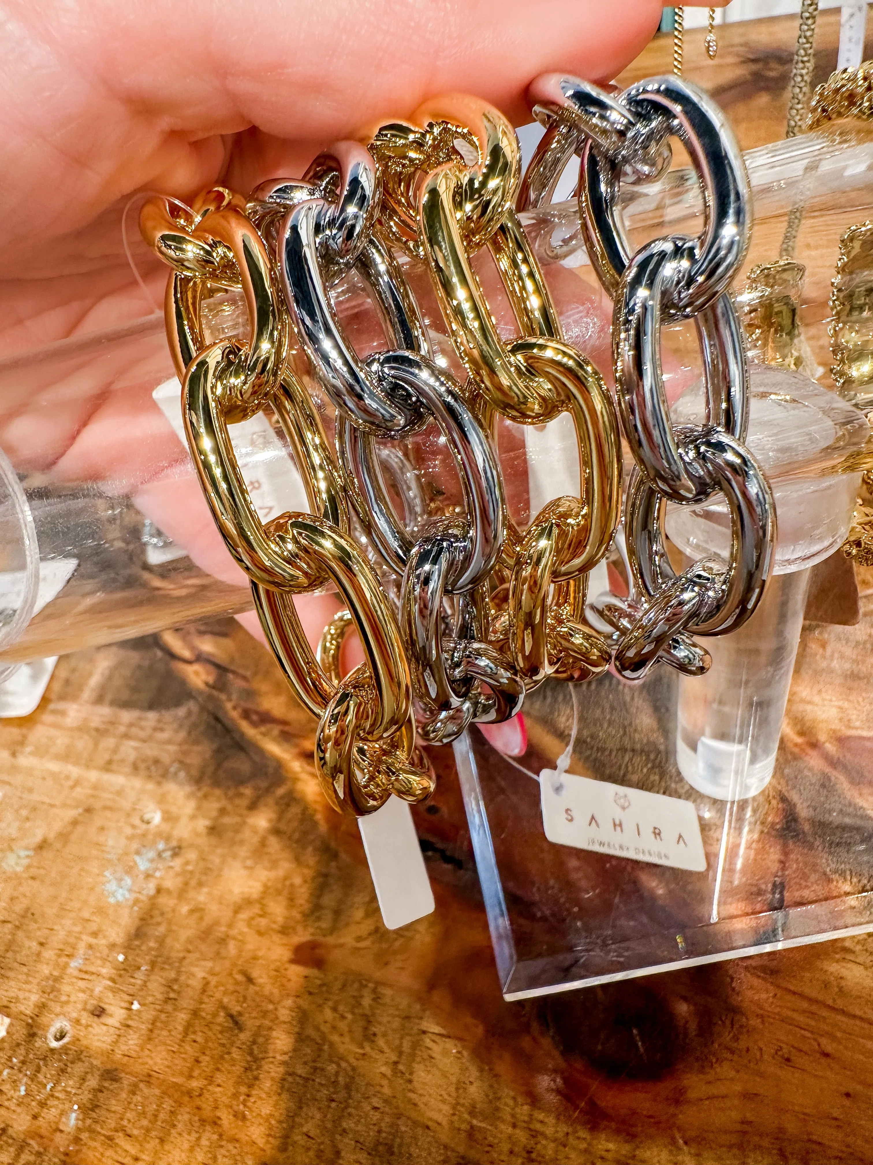 Macy Multi Link Cuff - Silver