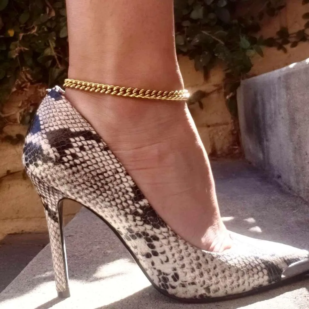 Maria Cuban Chain Anklet