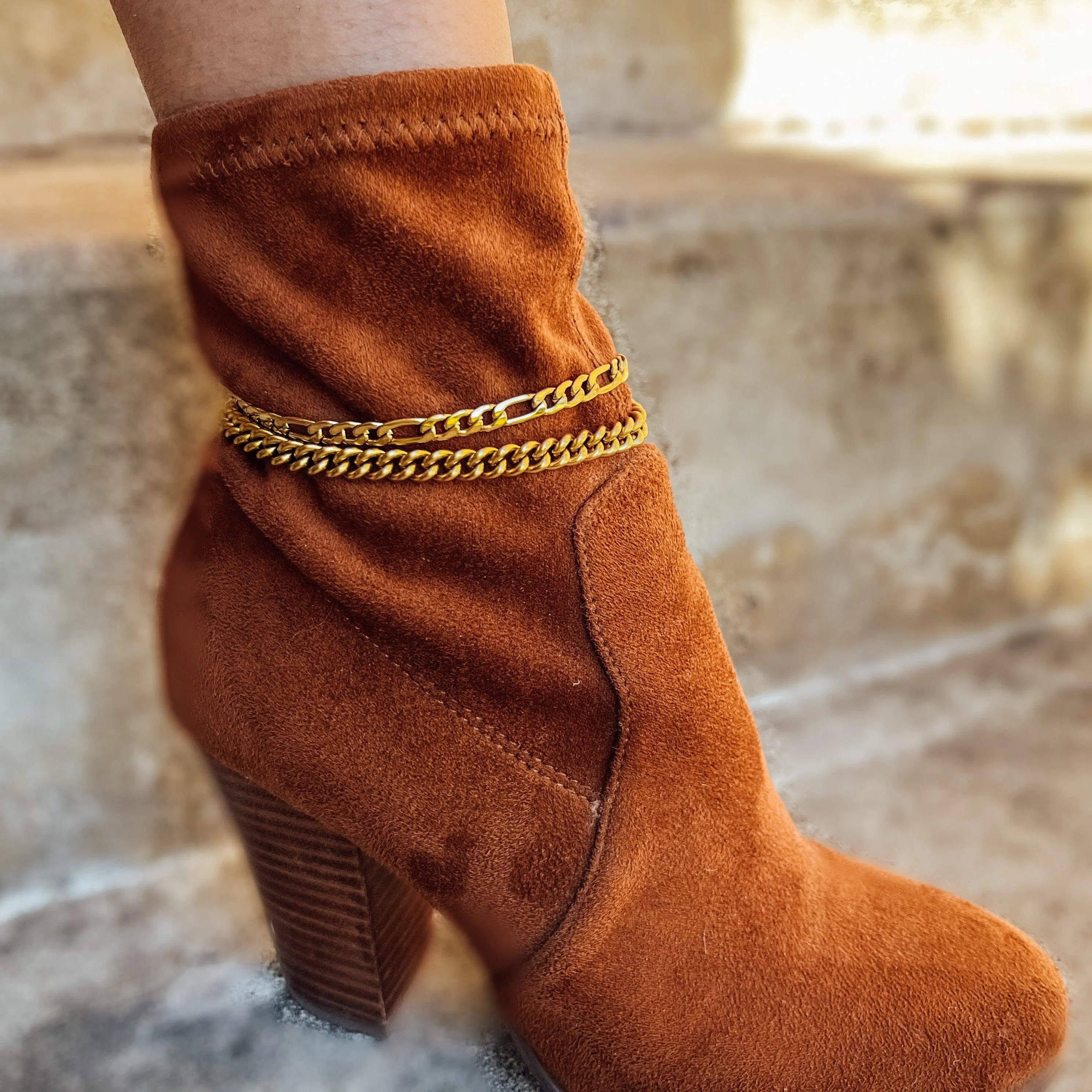 Maria Cuban Chain Anklet