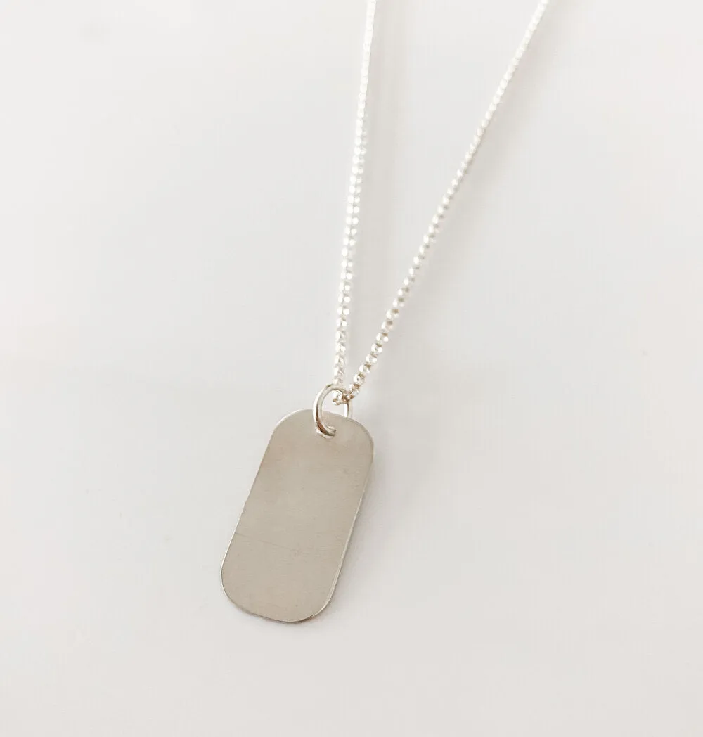 MARY SILVER DOG TAG