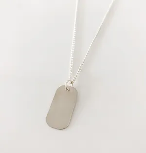 MARY SILVER DOG TAG
