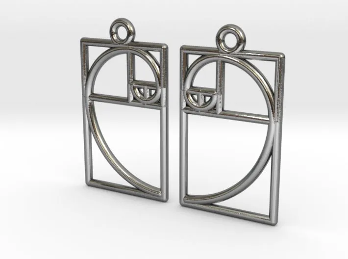 Medium Golden Ratio Earrings (Metal)