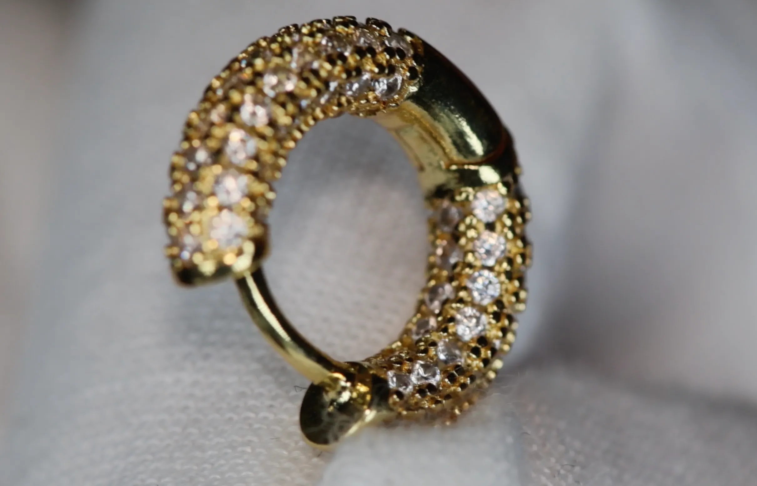 Mens Gold Diamond Hoop Earrings | Womens Small Gold Hoop Earrings