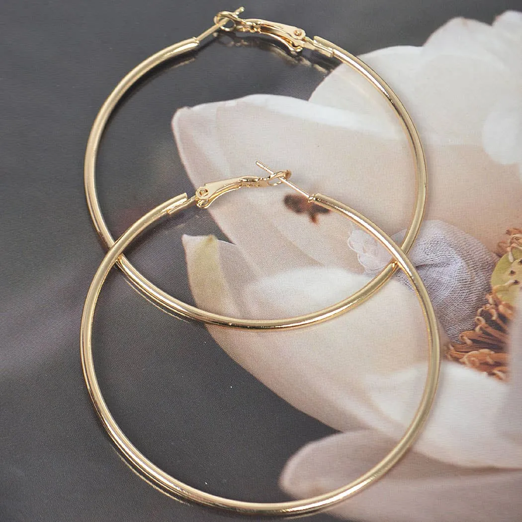 Metal 60mm Hoop Earring