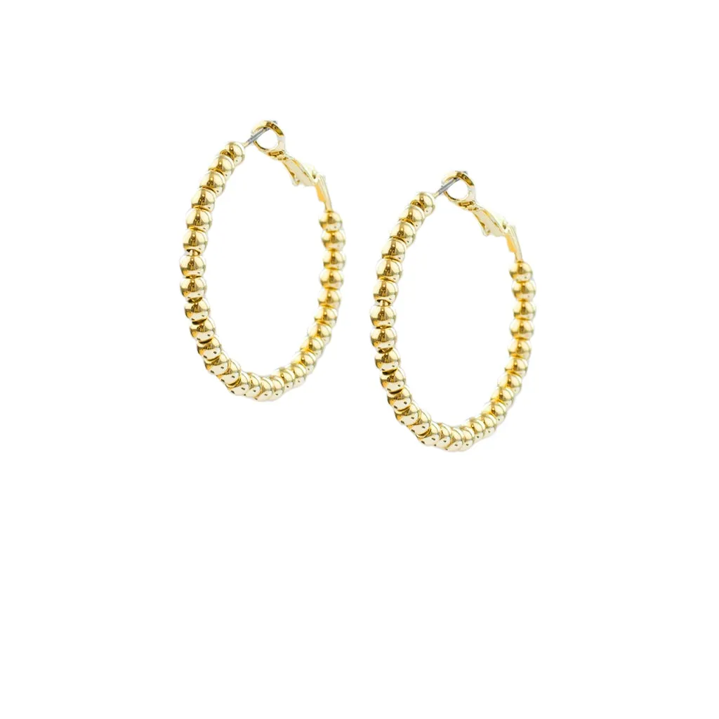 Metal Beaded Ball Hoop