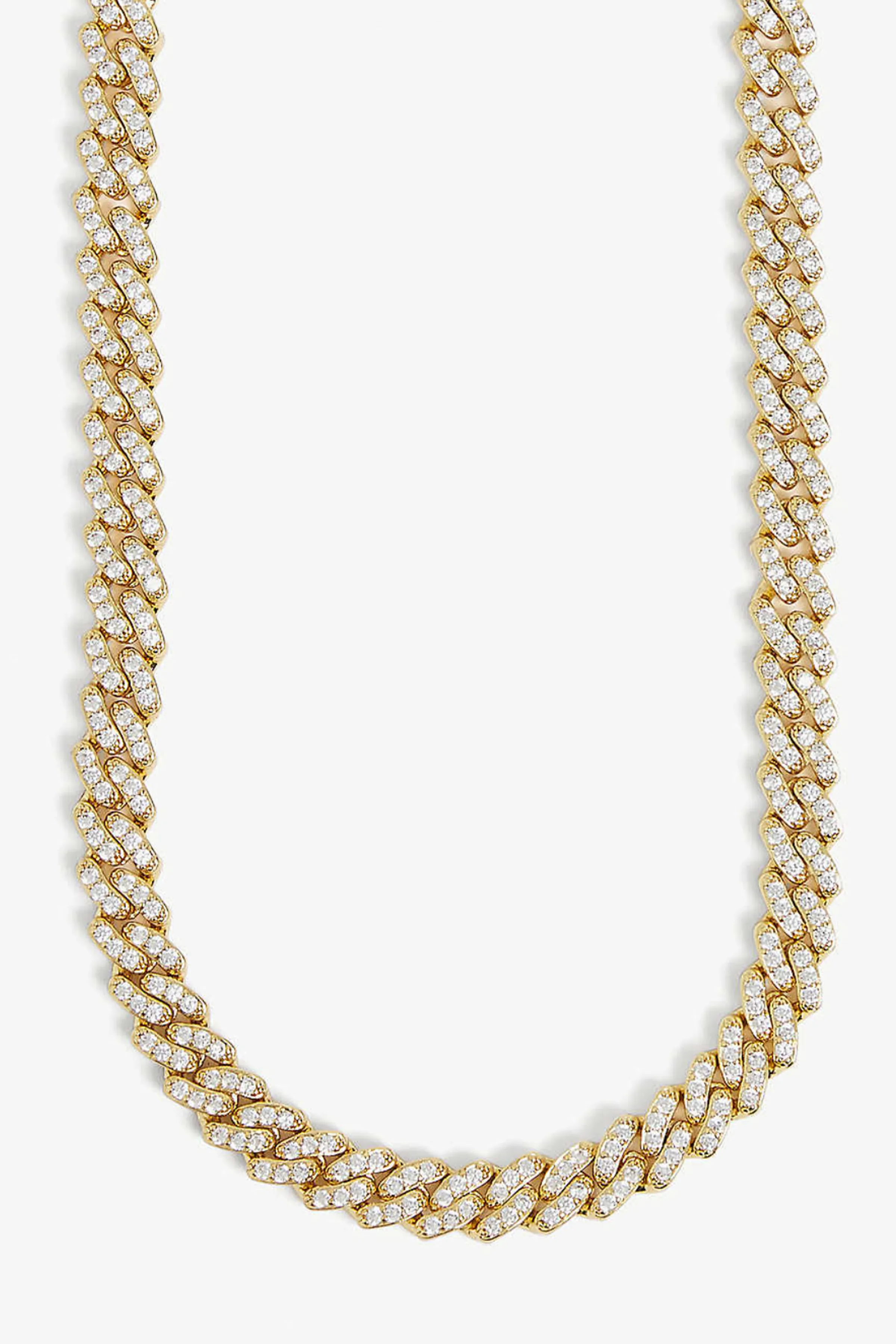 MEXICAN PAVÉ GOLD CHAIN NECKLACE