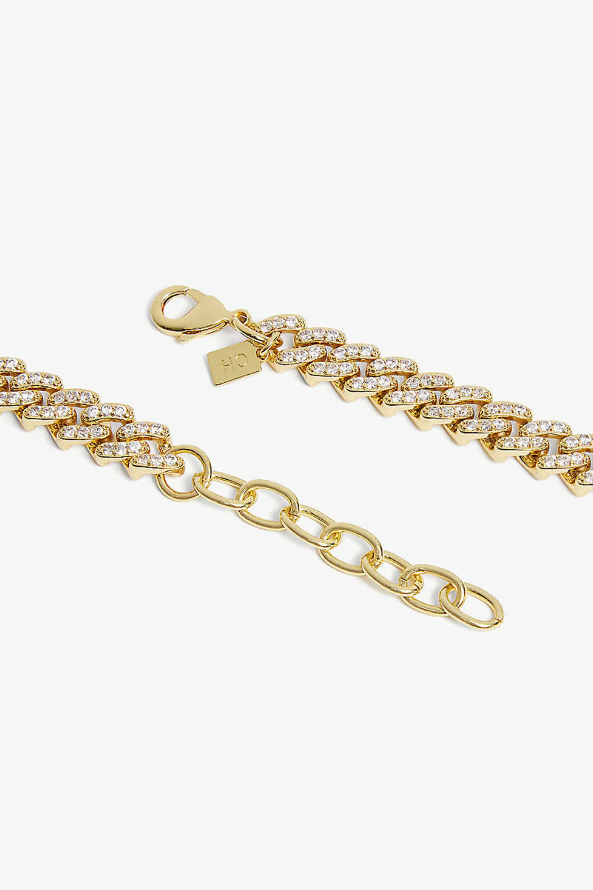 MEXICAN PAVÉ GOLD CHAIN NECKLACE