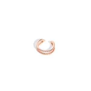 Micro Pave Link Ear Cuff Single Earring