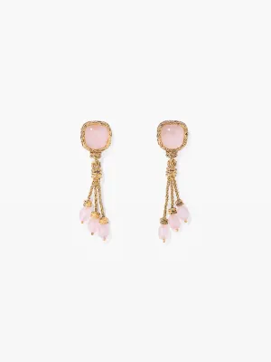 Miki Rose Quartz Earrings
