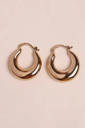 Milo gold hoop earrings