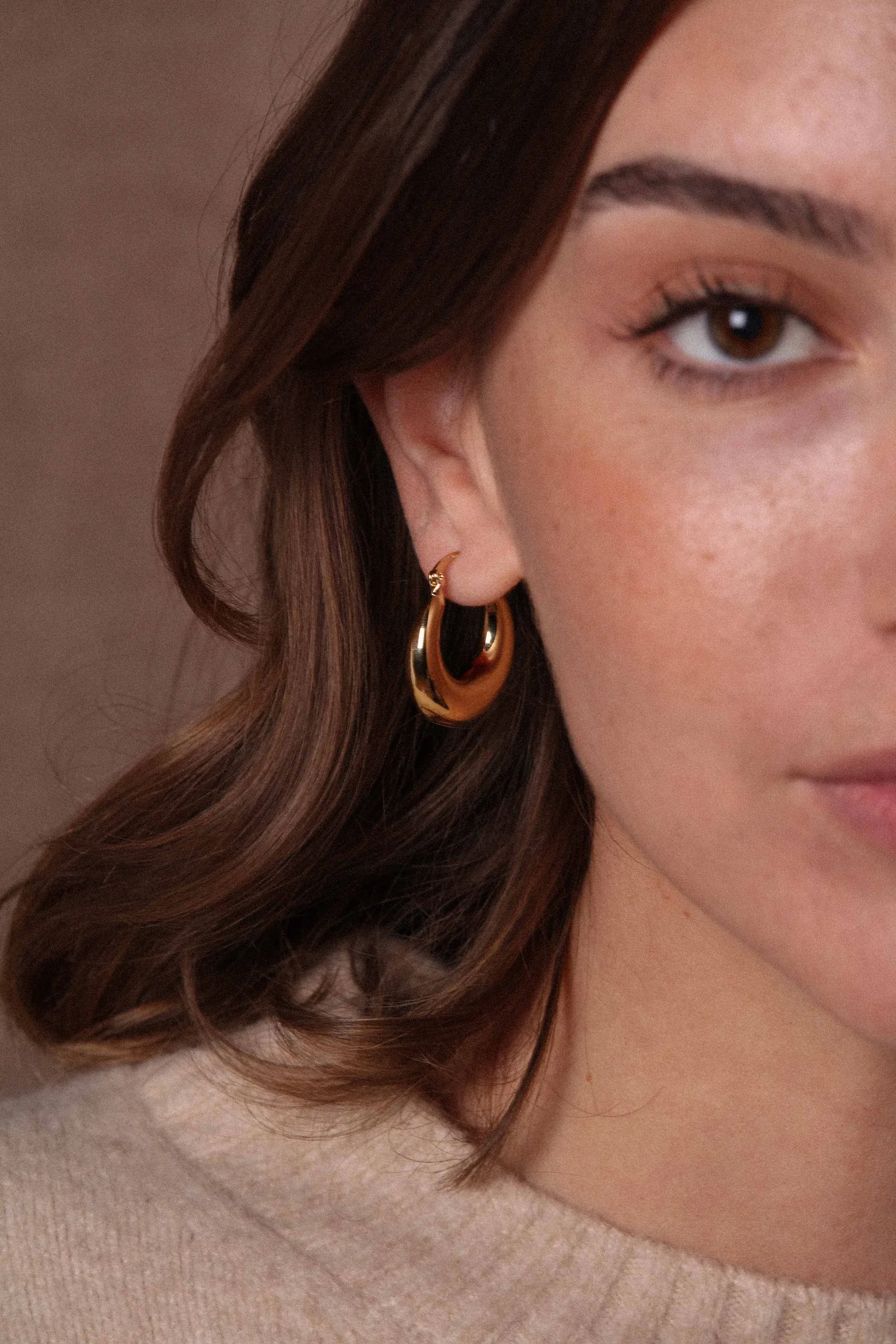 Milo gold hoop earrings