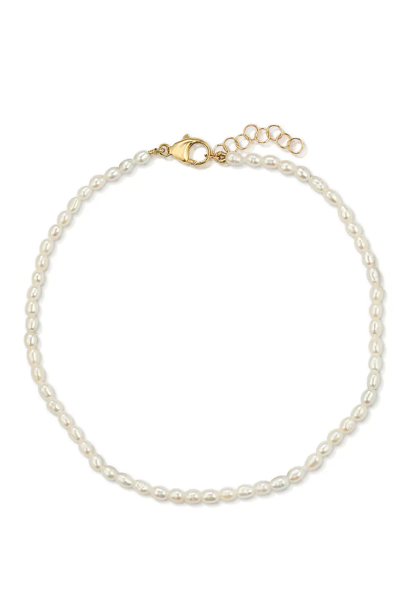 Mini Olivia Pearl Anklet