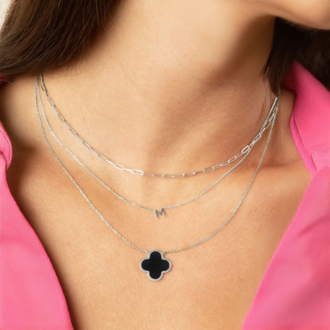 Mini Paperclip Link Chain Necklace