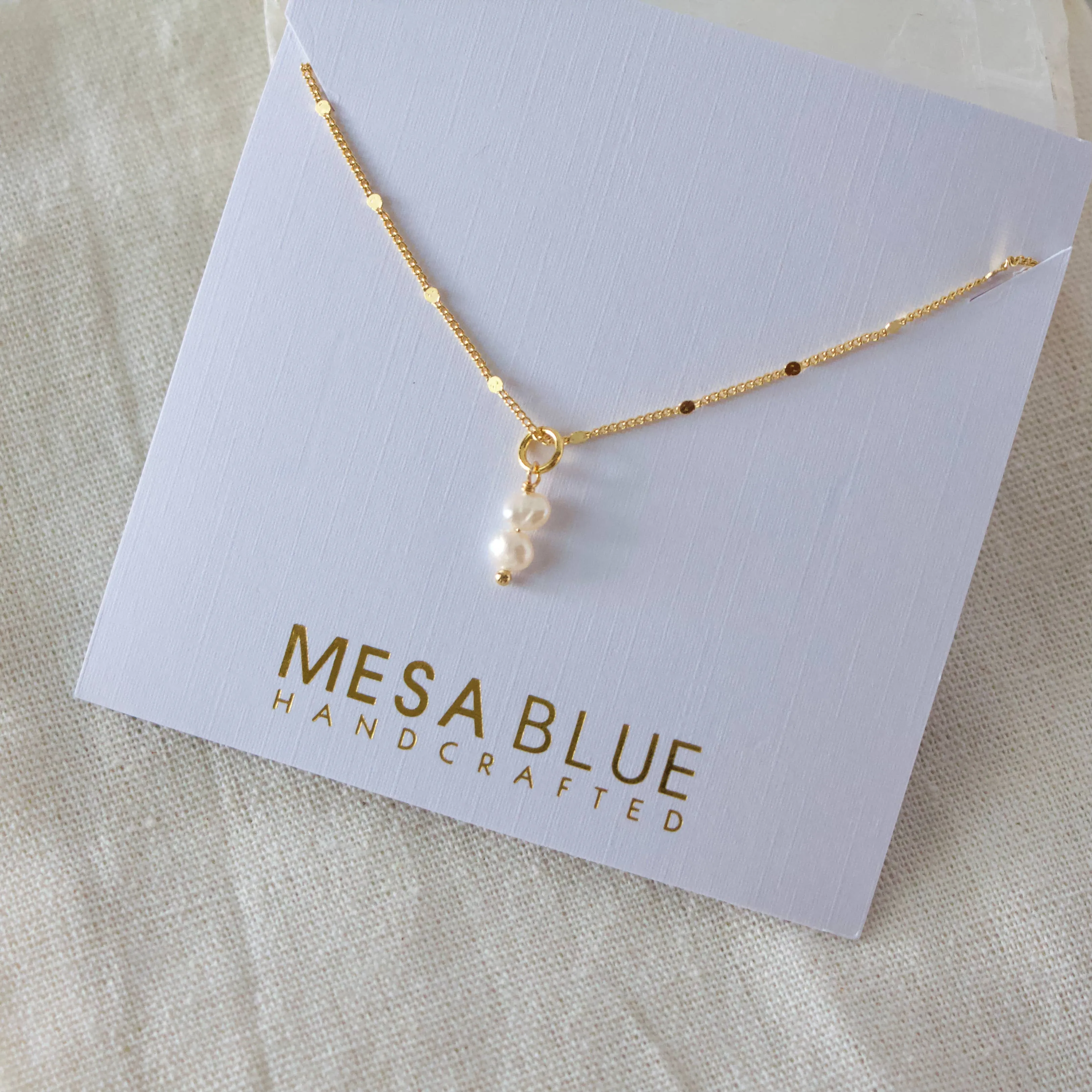 Mini Pearl Drop Necklace