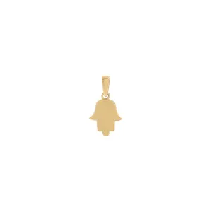 Mini Solid Hamsa Charm 14K