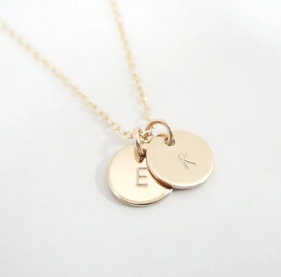 MINI stamped Zodiac disc necklace